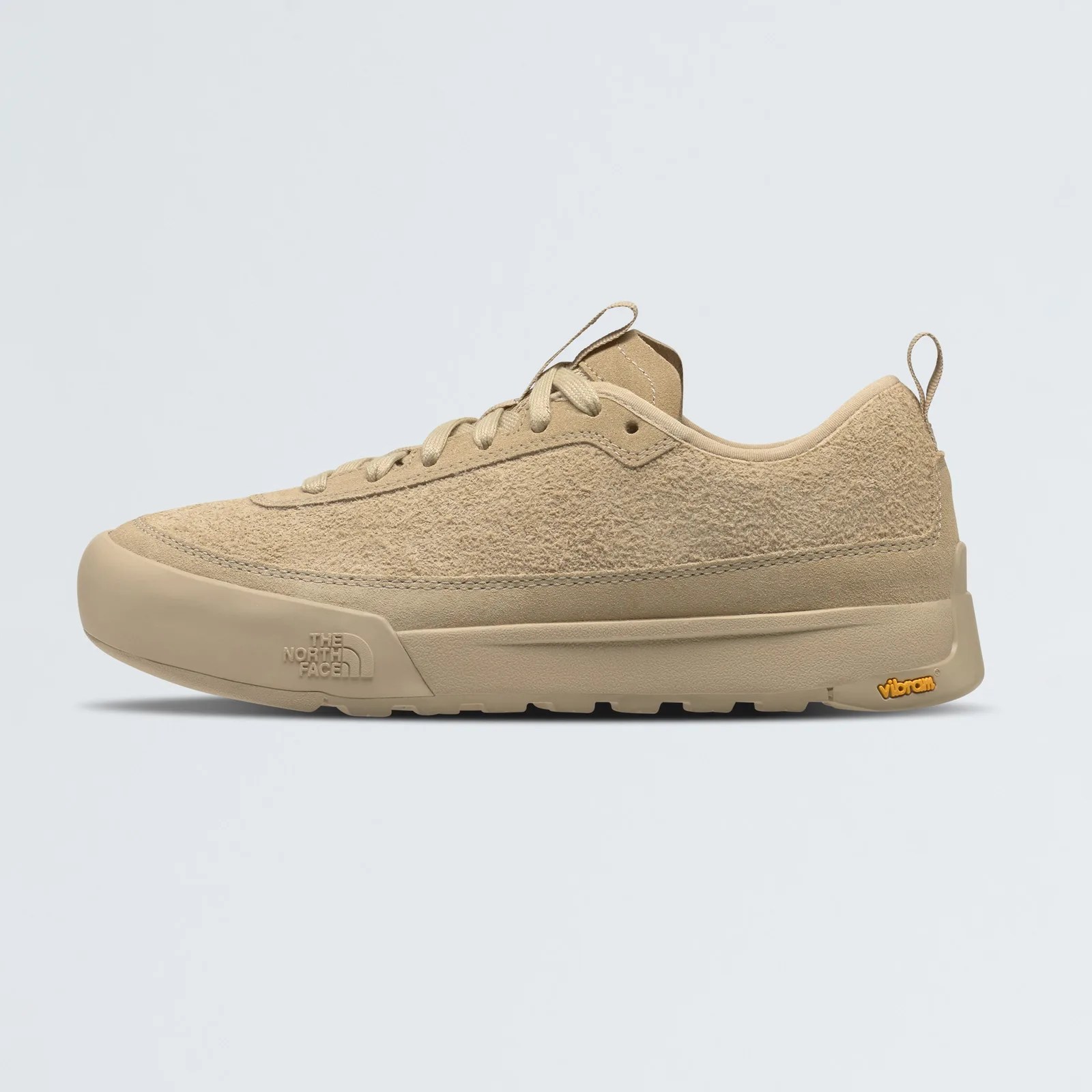 A profile view of The North Face Clyffe Suede Shoe against a light grey background.