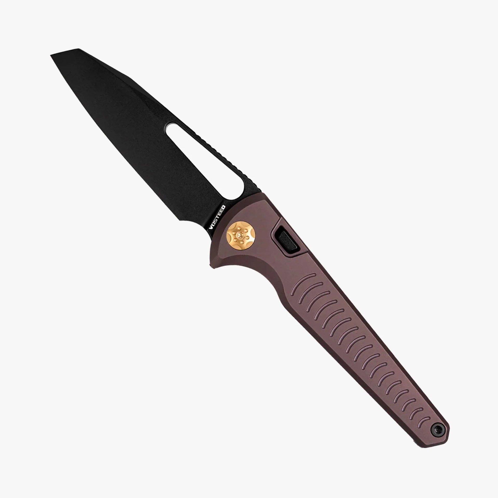 Vosteed Gavko Leopard knife on gray background