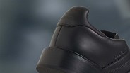 heel of black adidas shoe