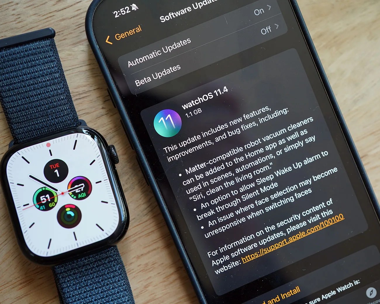 Apple Watch software update