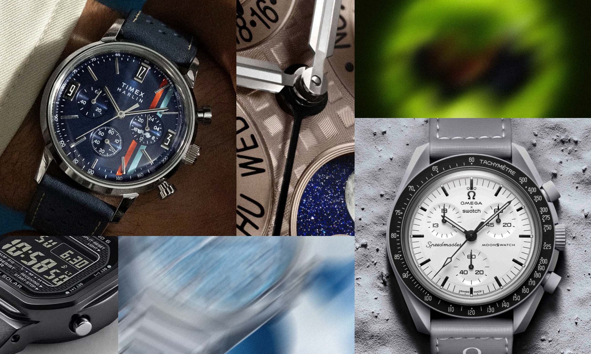 collage of watches