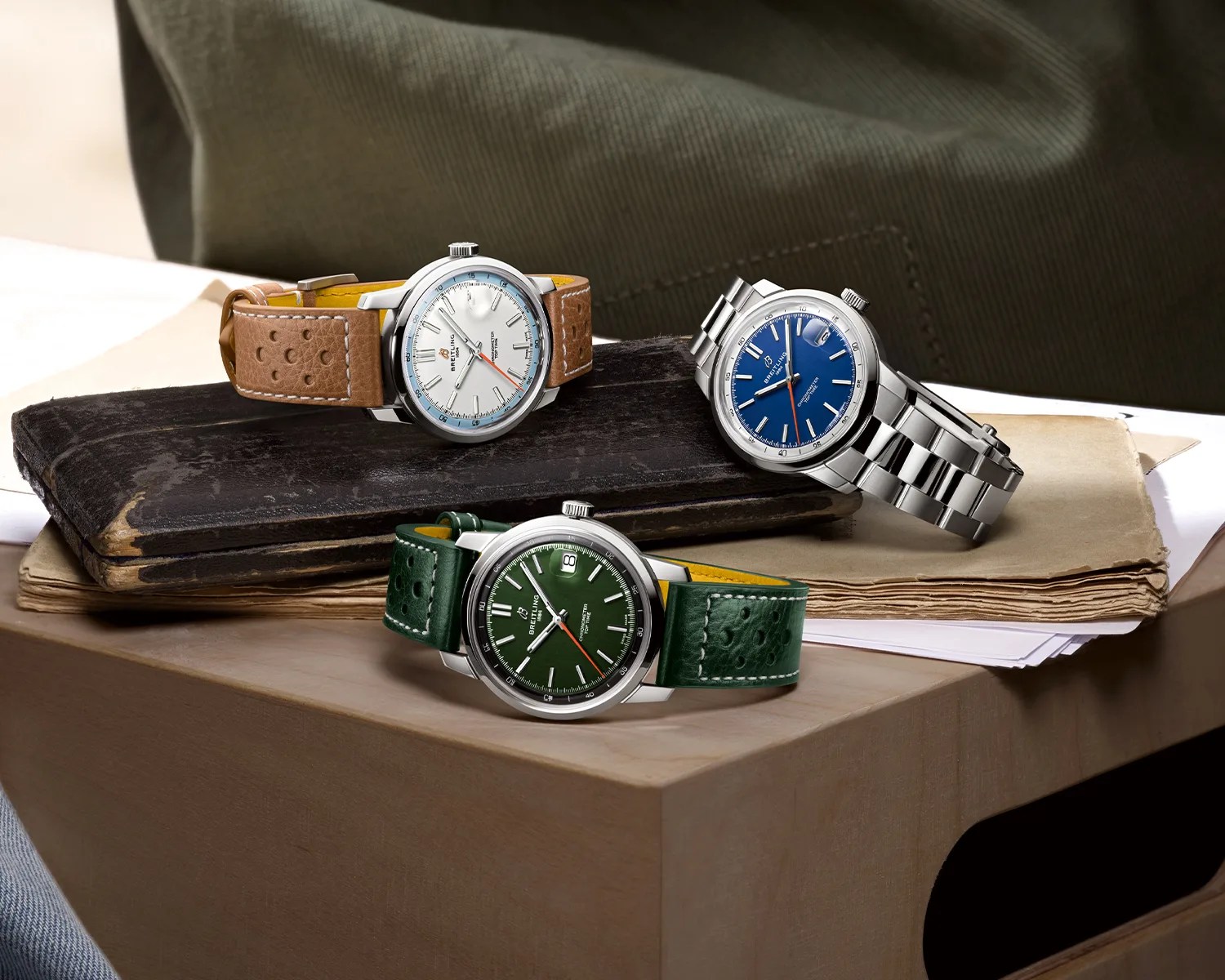 three breitling watches