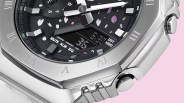 the dial, bezel, and pushers of a Casio G-Shock watch