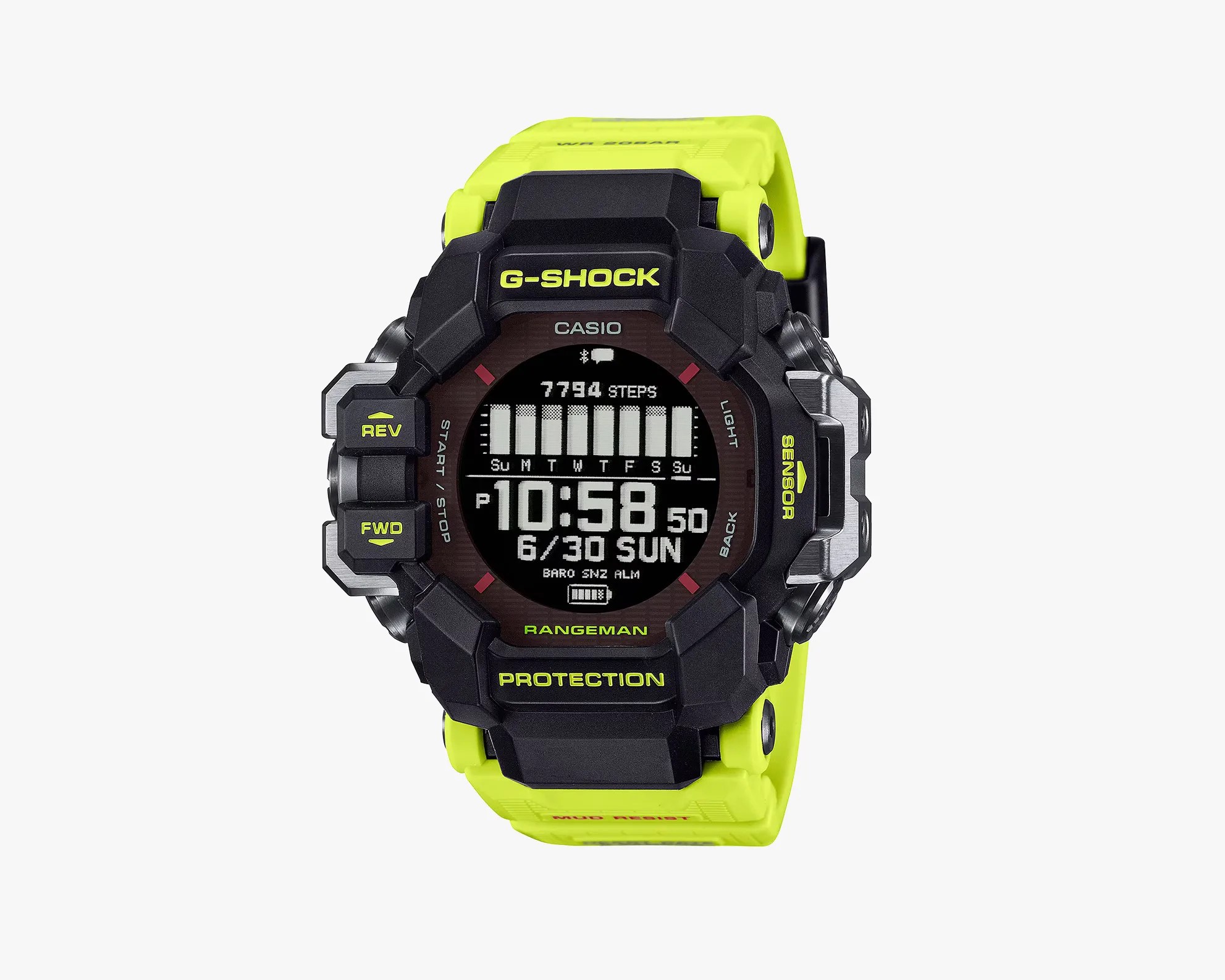 G-Shock rescue yellow watch