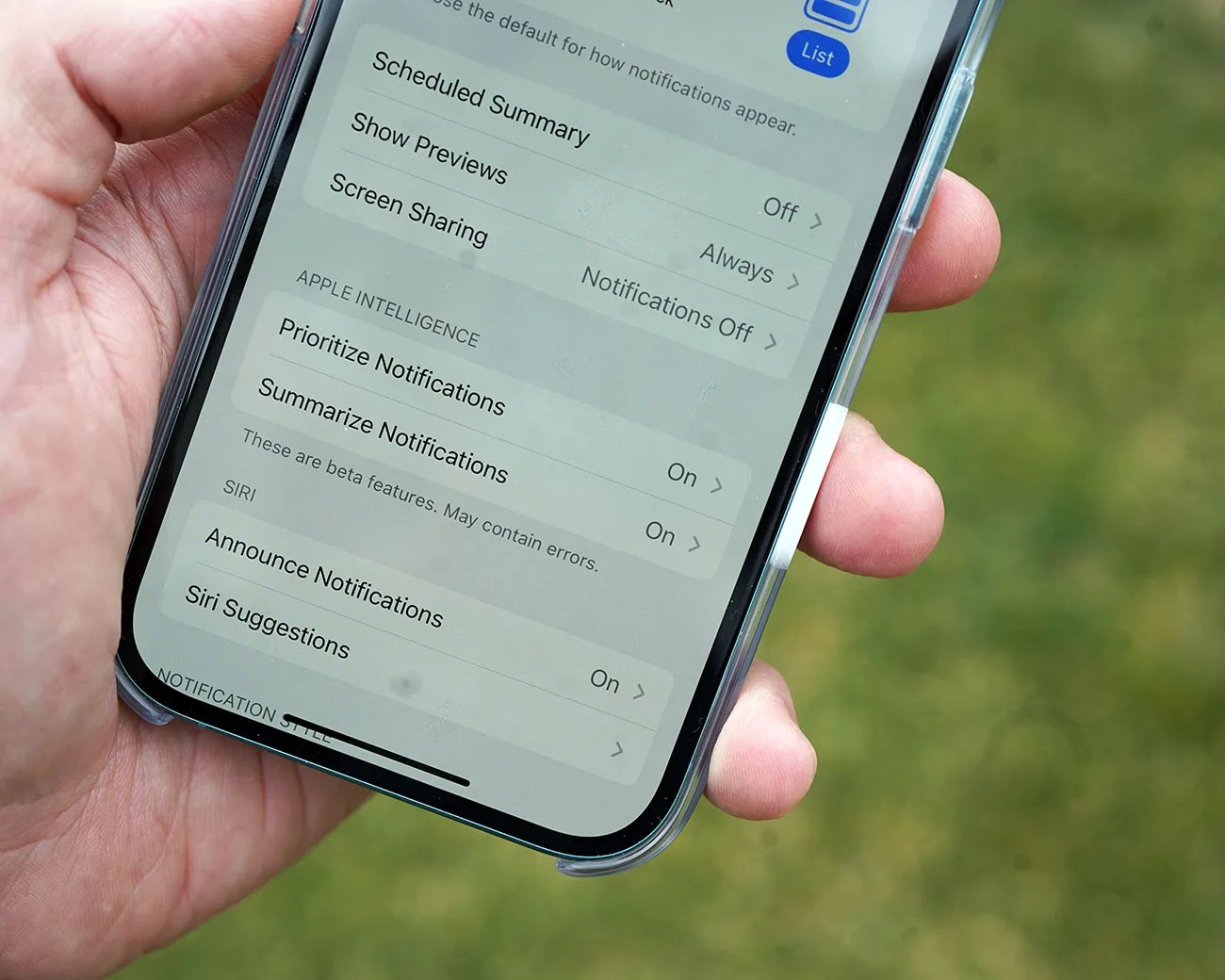 iPhone feature Priority Notifications