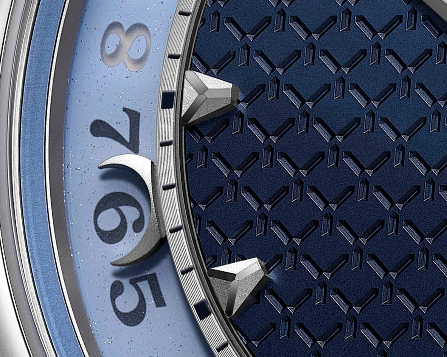 a closeup of a krayon watch dial