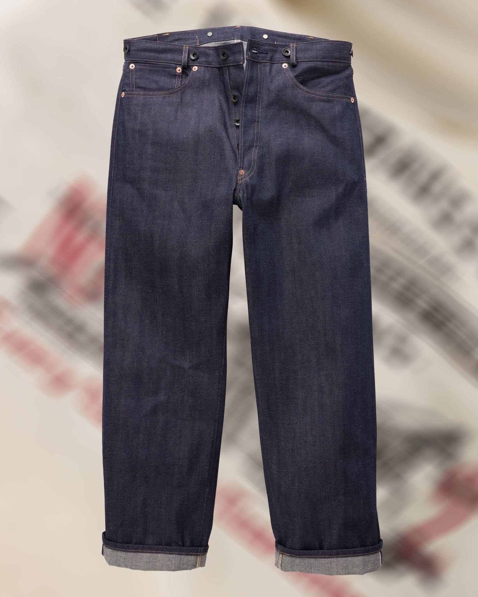 a pair of levis vintage replica jeans