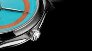 a closeup of a minimalist moser watch