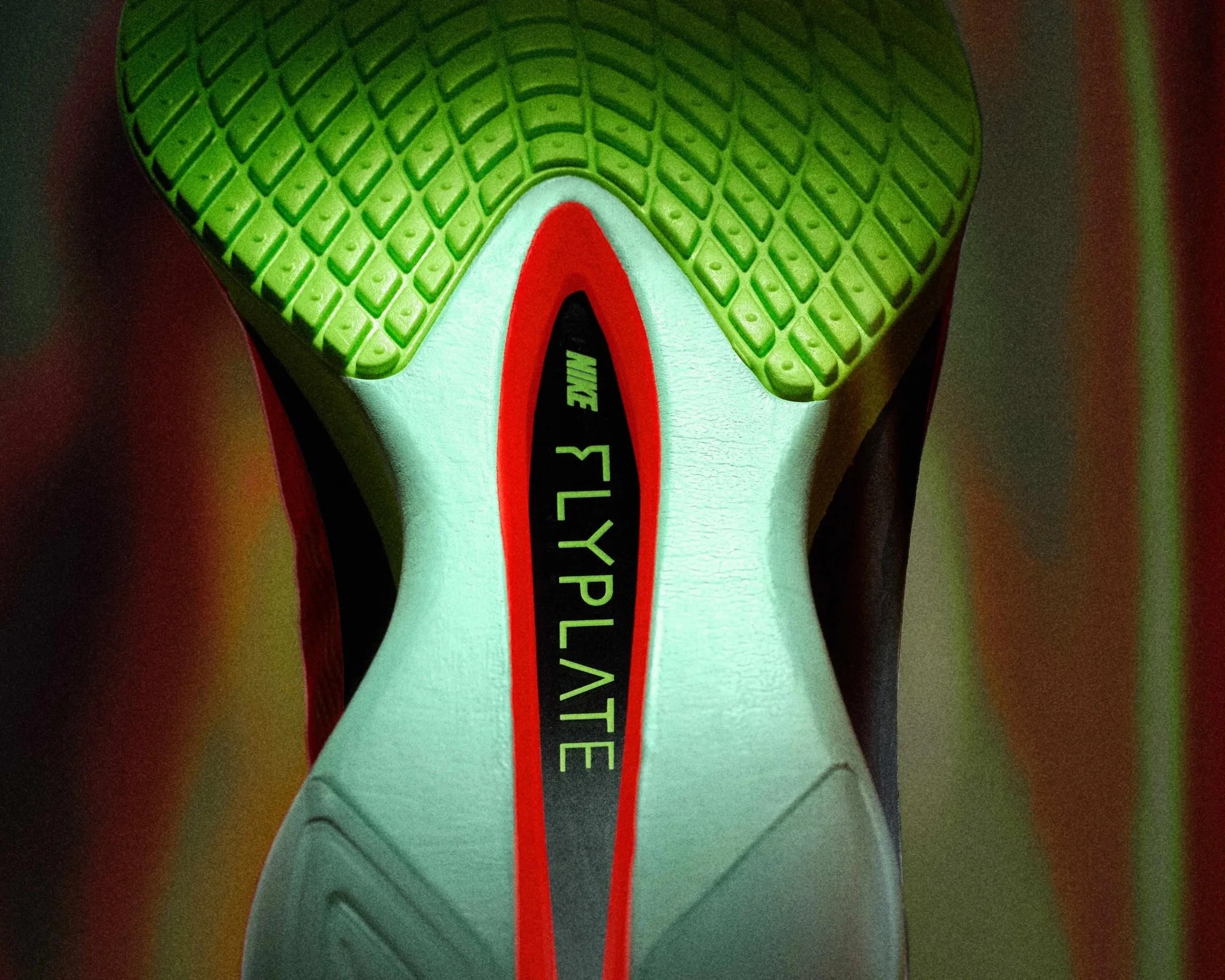 underside of a nike running shoe