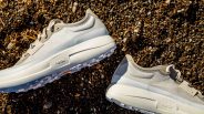 pair of norda 005 shoes on a dirt surface