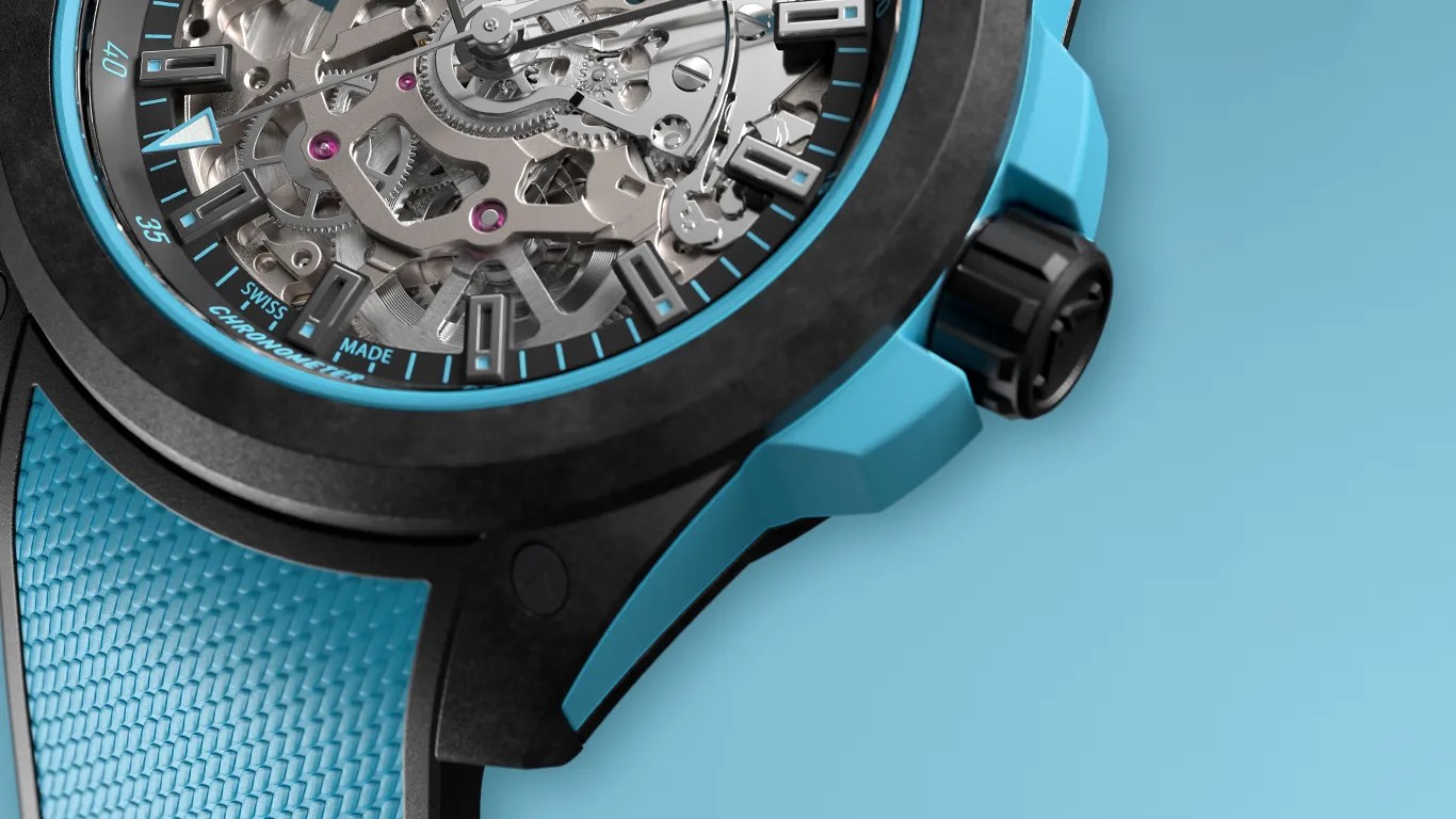 a closeup of a norqain sports watch