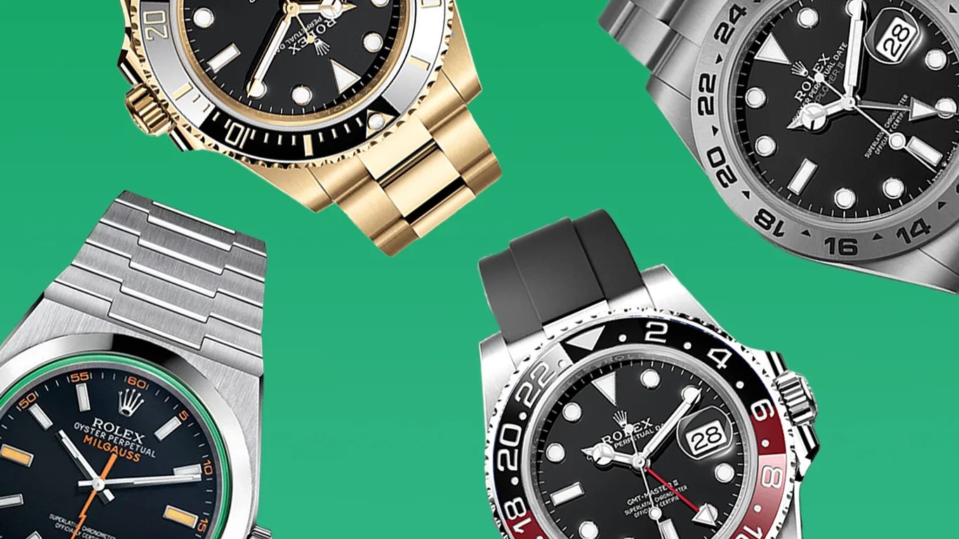 a collage of photoshopped rolex watches