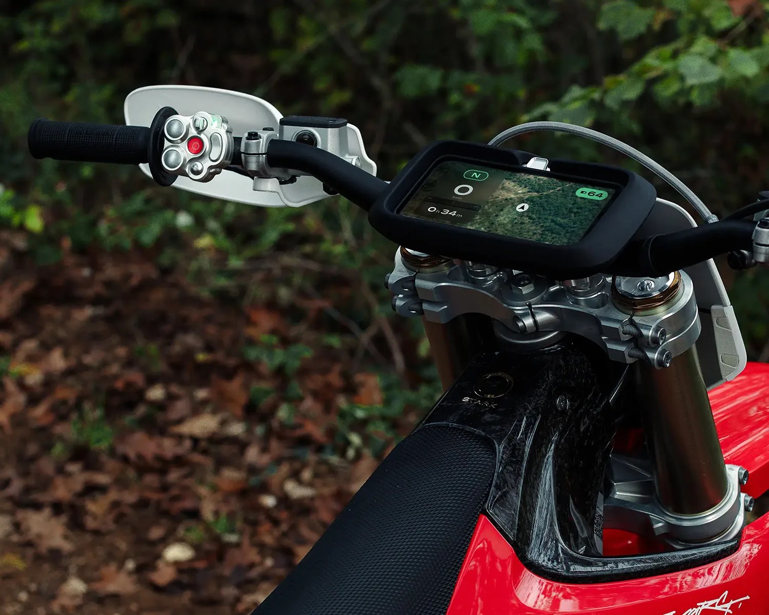 stark varg handlebar detail