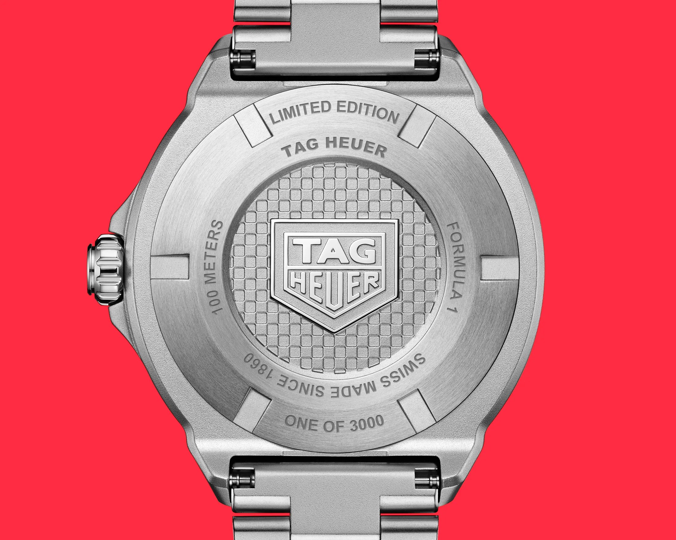 the case back of a TAG Heuer watch
