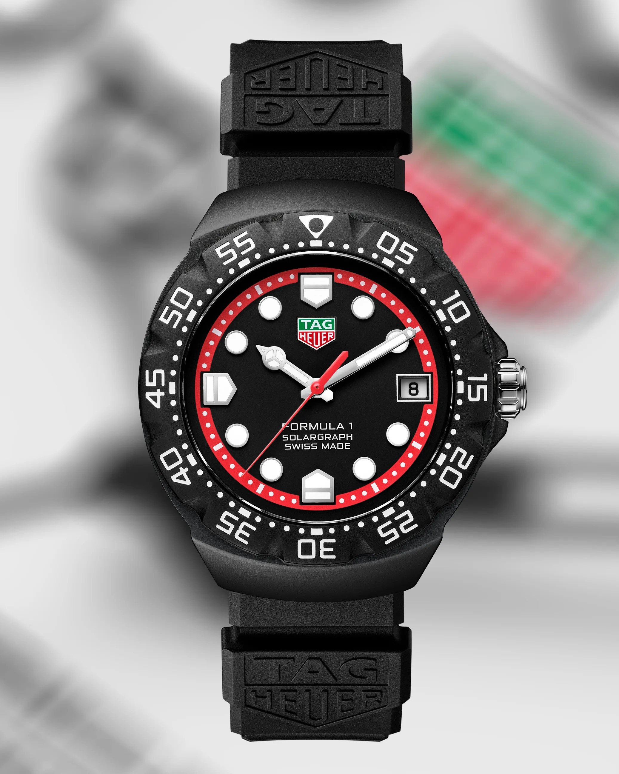 a black tag heuer watch