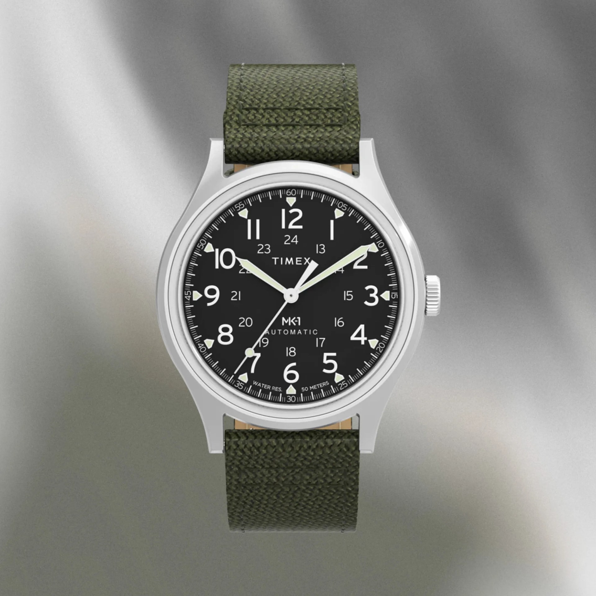 timex watch on a blurred background