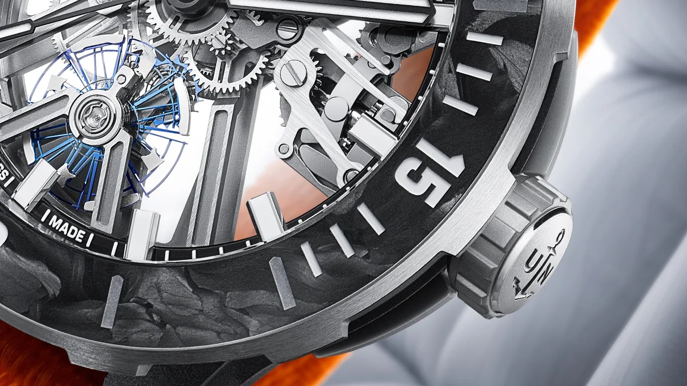 a closeup of a ulysse nardin dive watch