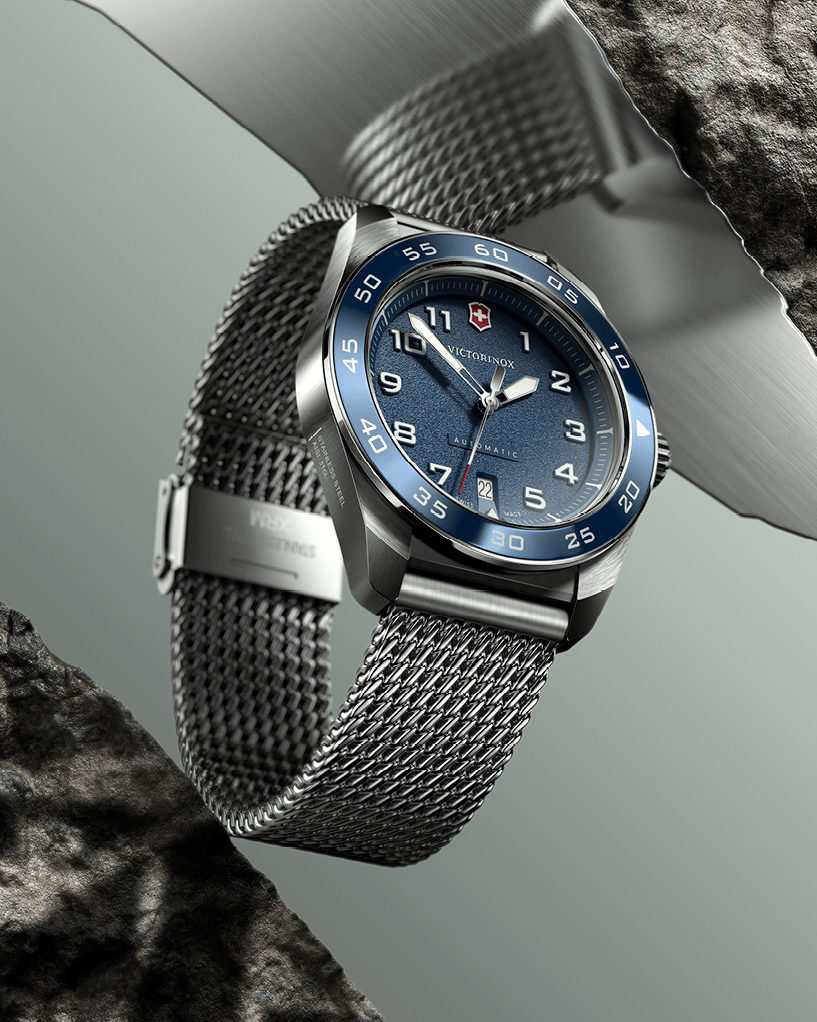 watch floating near rocks
