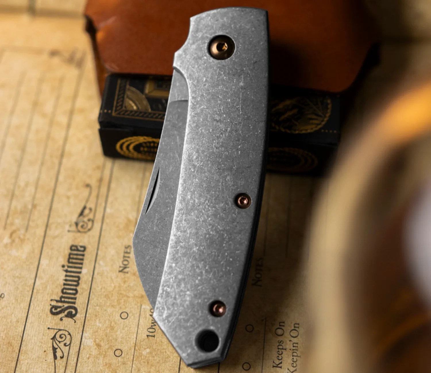 Böker Plus Cox Titanium display side folded