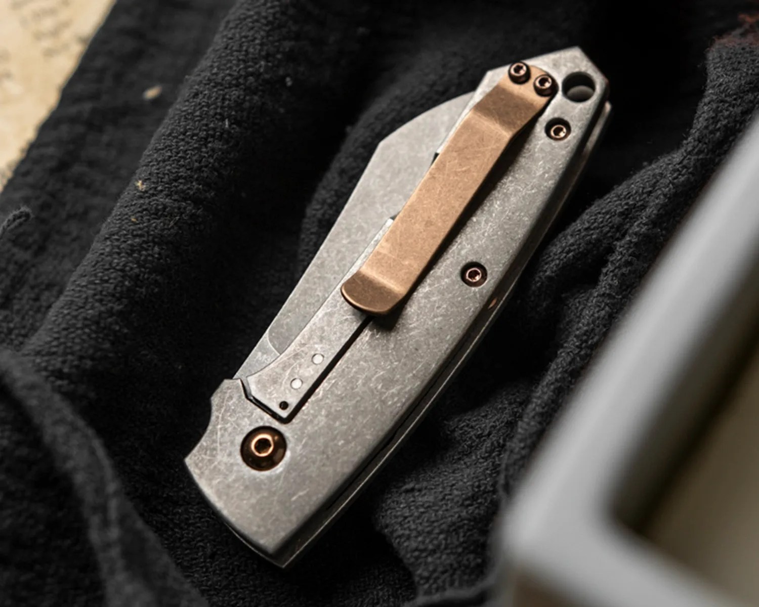 Böker Plus Cox Titanium off side folded