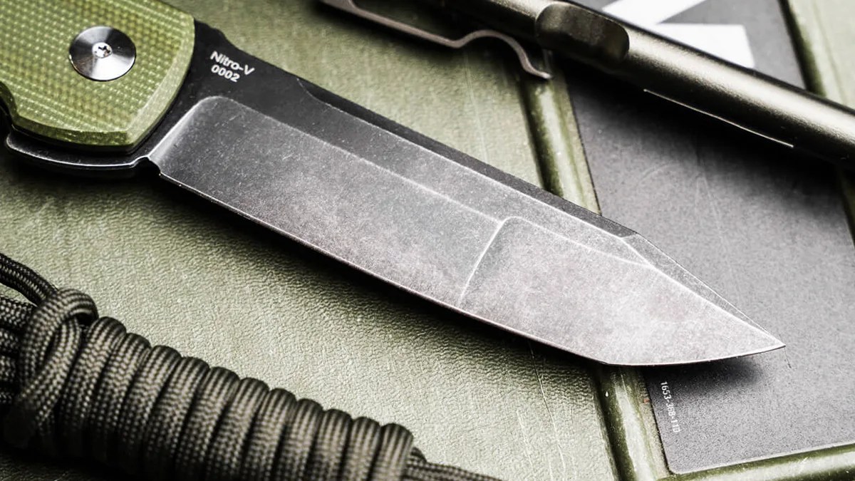 Closeup of Böker Plus Tac-Master blade