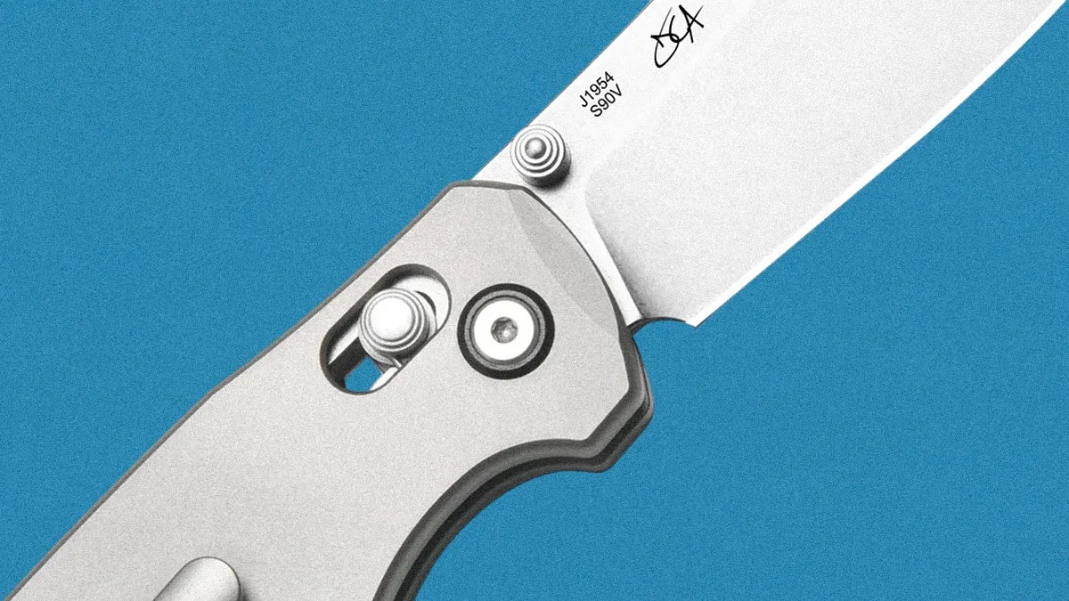 CJRB Maximal J1954 CPM S90V Blade Titanium Handle macro