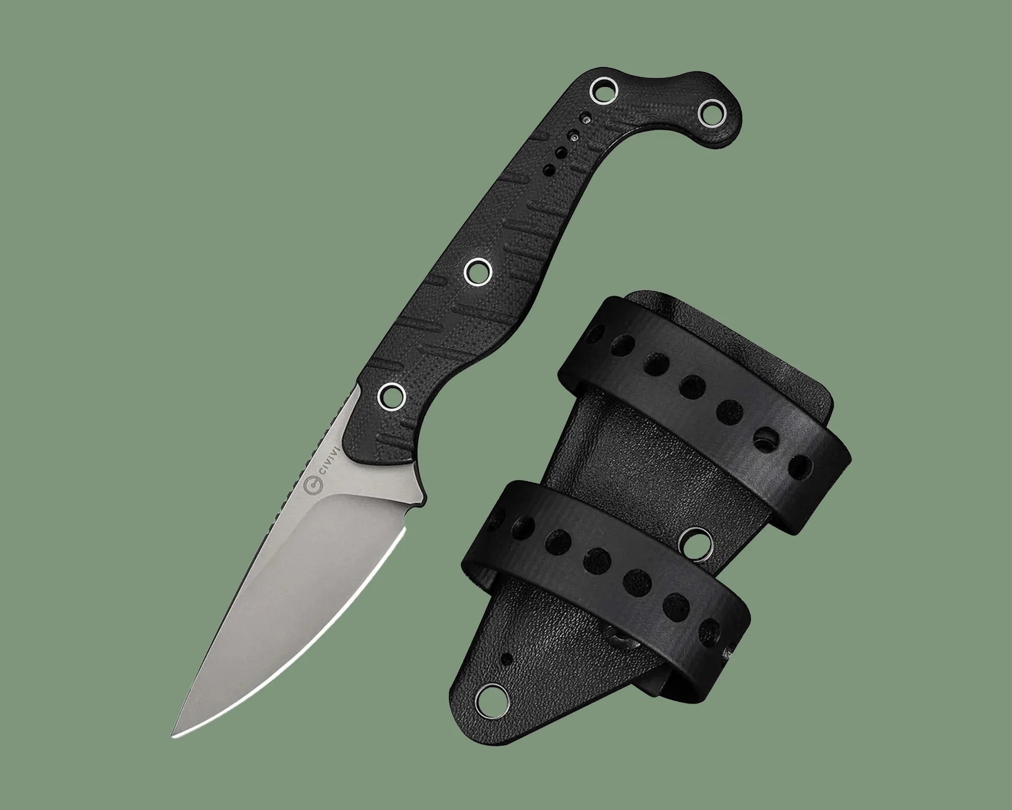 Civivi Sokn fixed blade knife and Kydex sheath