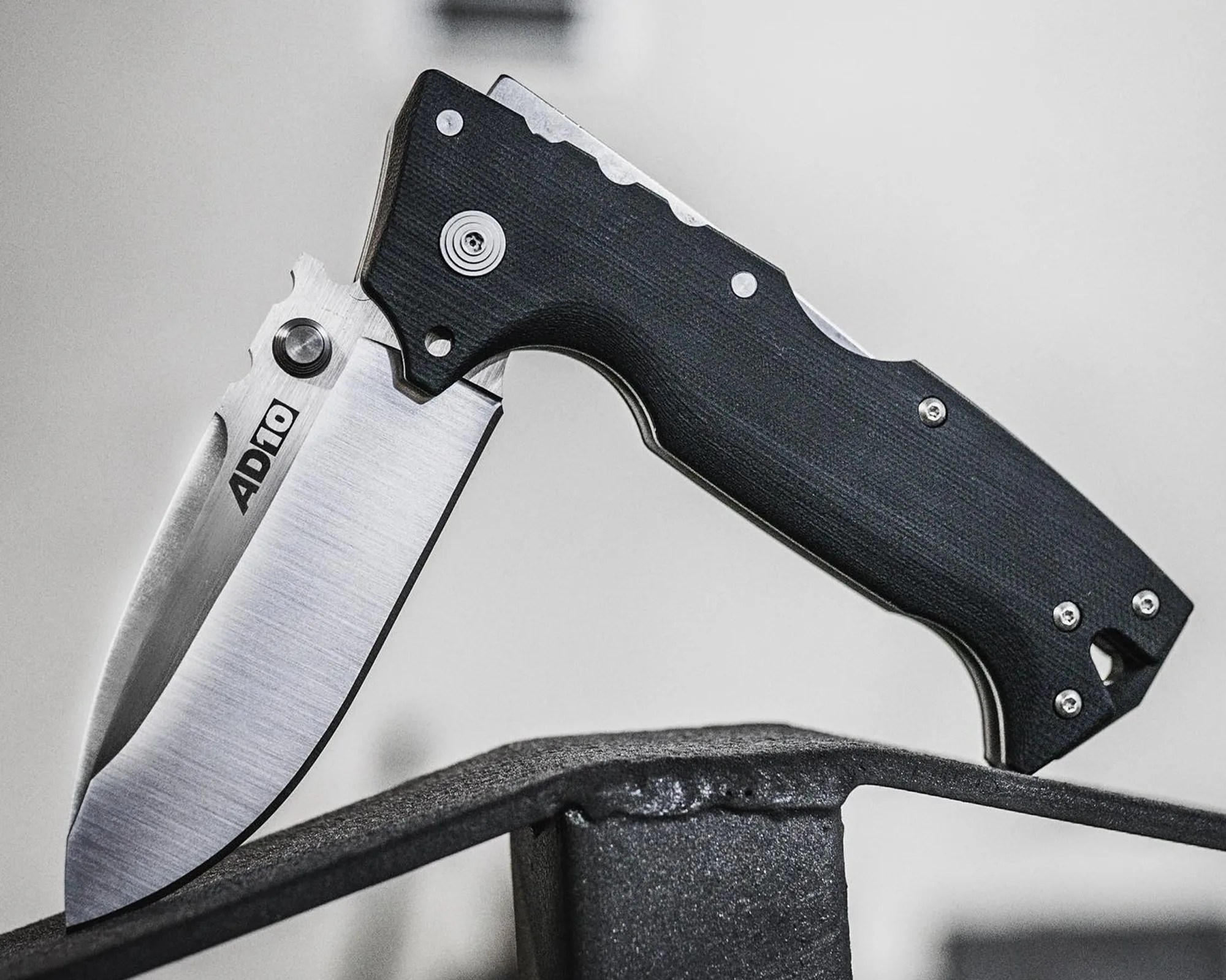 Cold Steel AD-10 knife in industrial setting