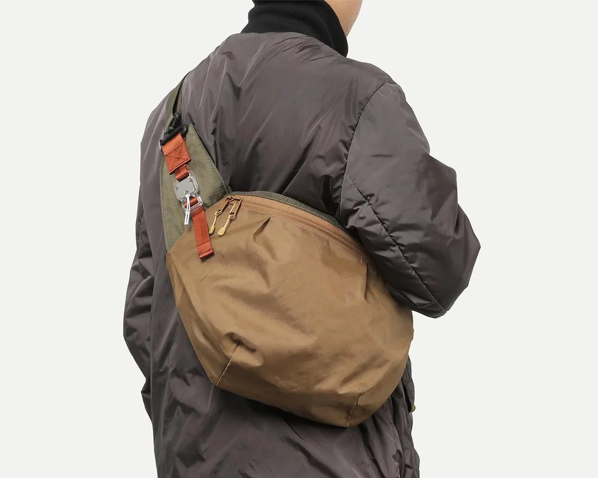 DSPTCH Unit Sling Bag RND Edition worn over shoulder