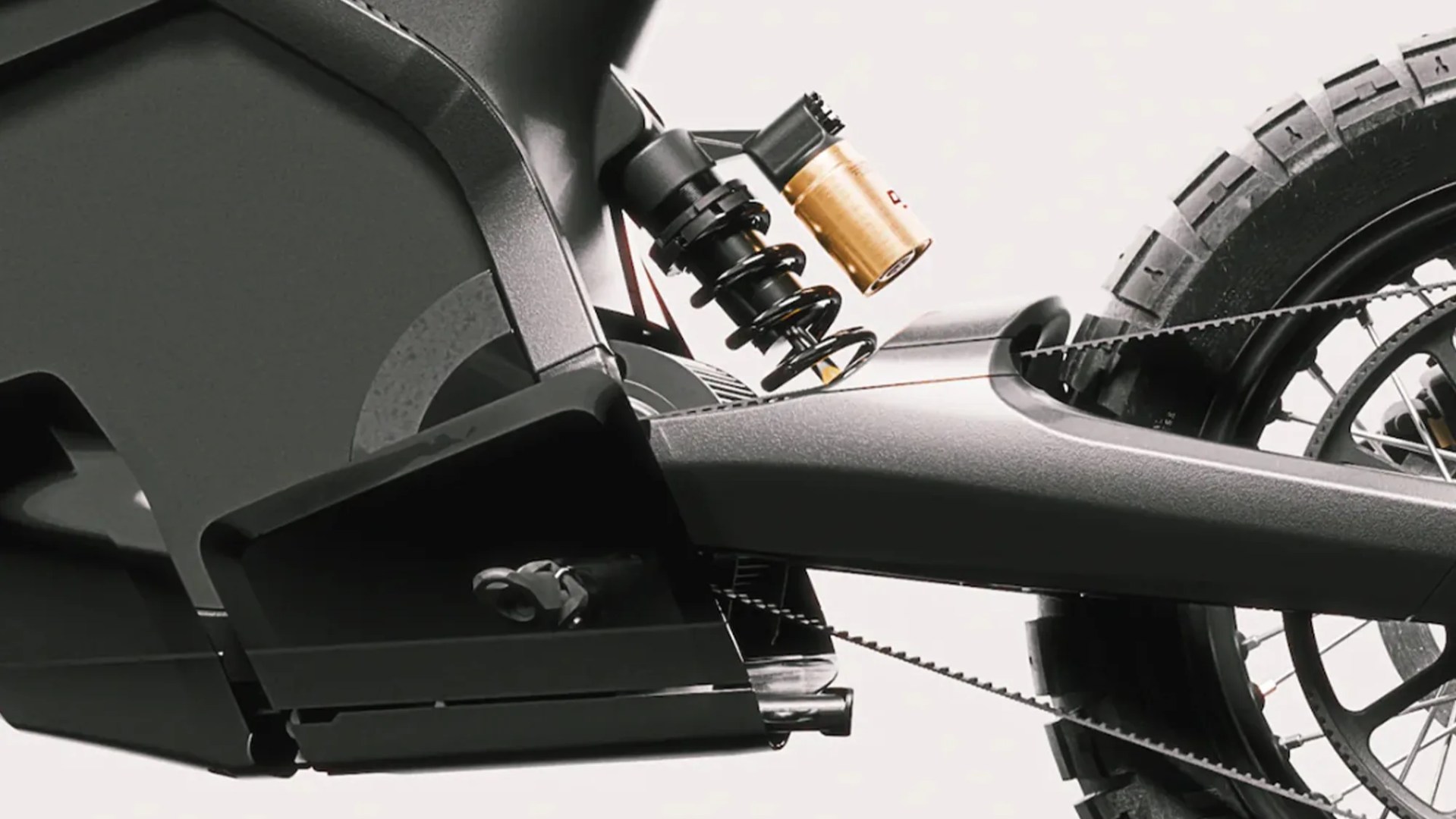 Closeup of Dab Motors Dab 1 Alpha X Electric Motorcycle