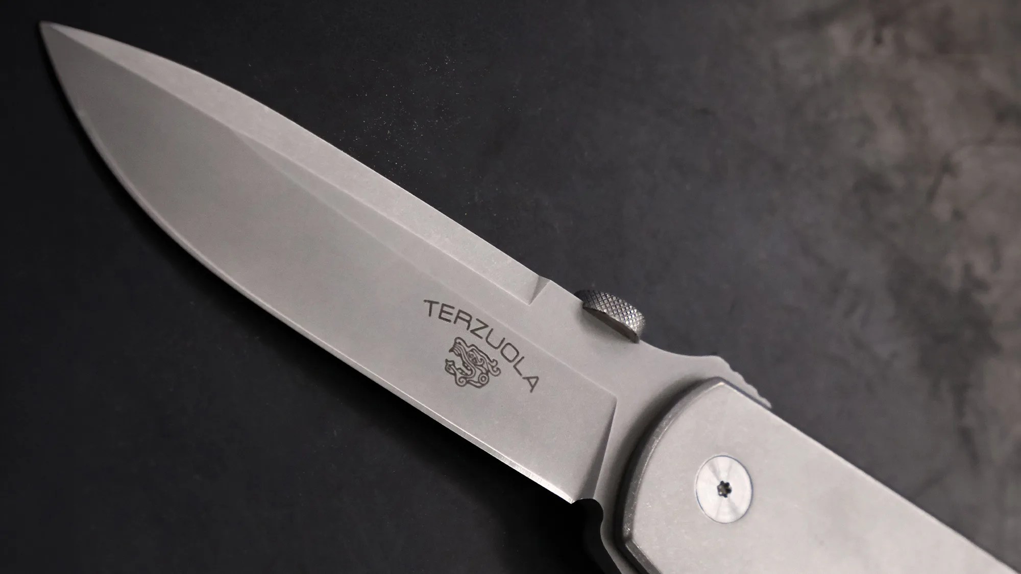 Fox Knives Bob Terzuola Original Gangster ATCF Knife blade closeup