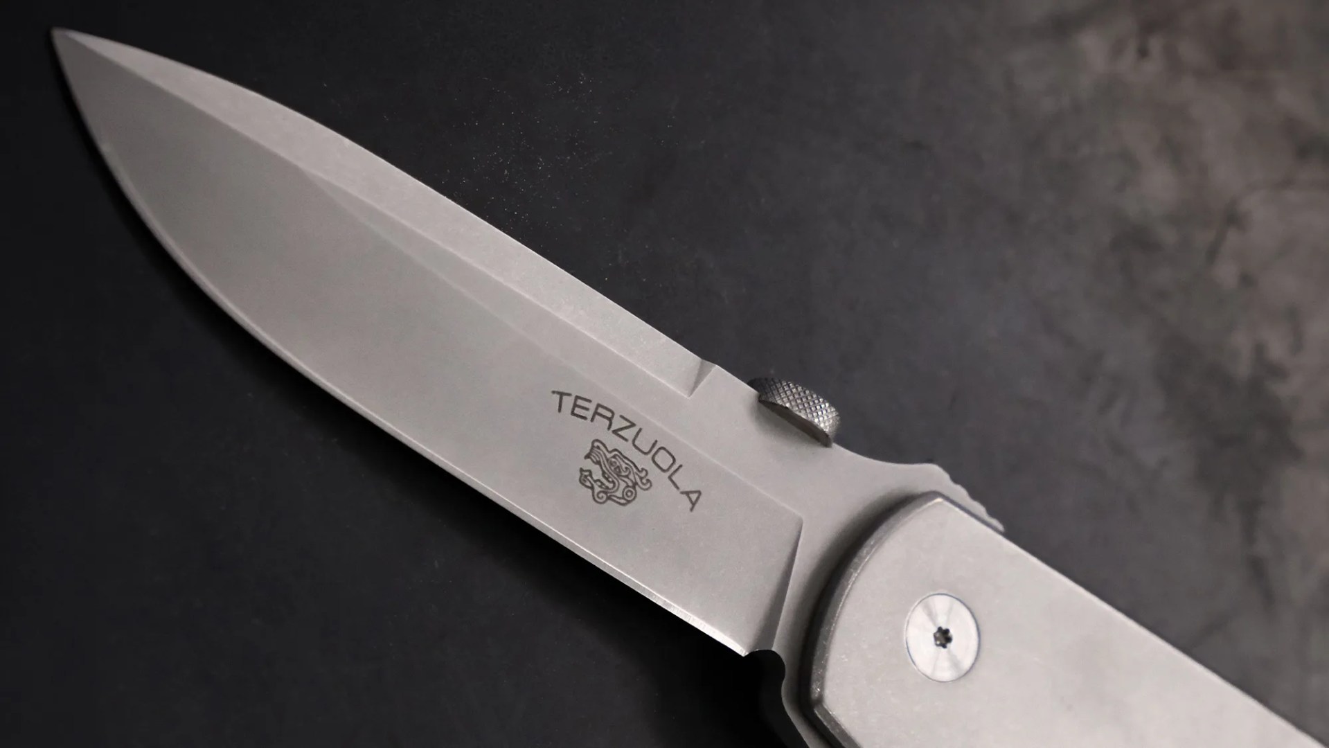 Fox Knives Bob Terzuola Original Gangster ATCF Knife blade closeup