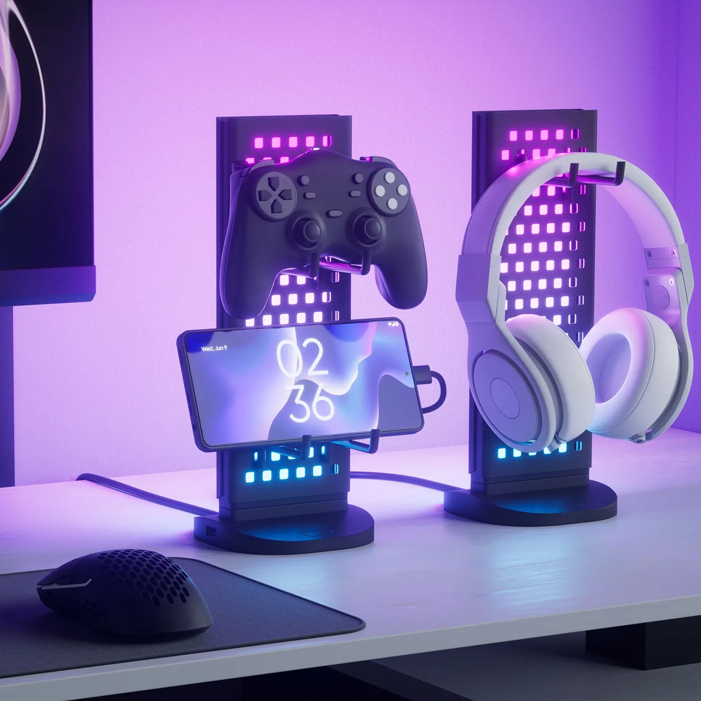 Nanoleaf Pegboard Desk Dock