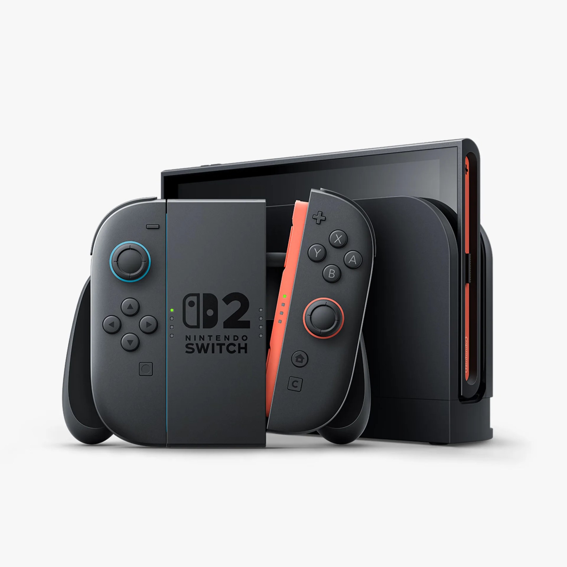 Nintendo Switch 2 on gray background