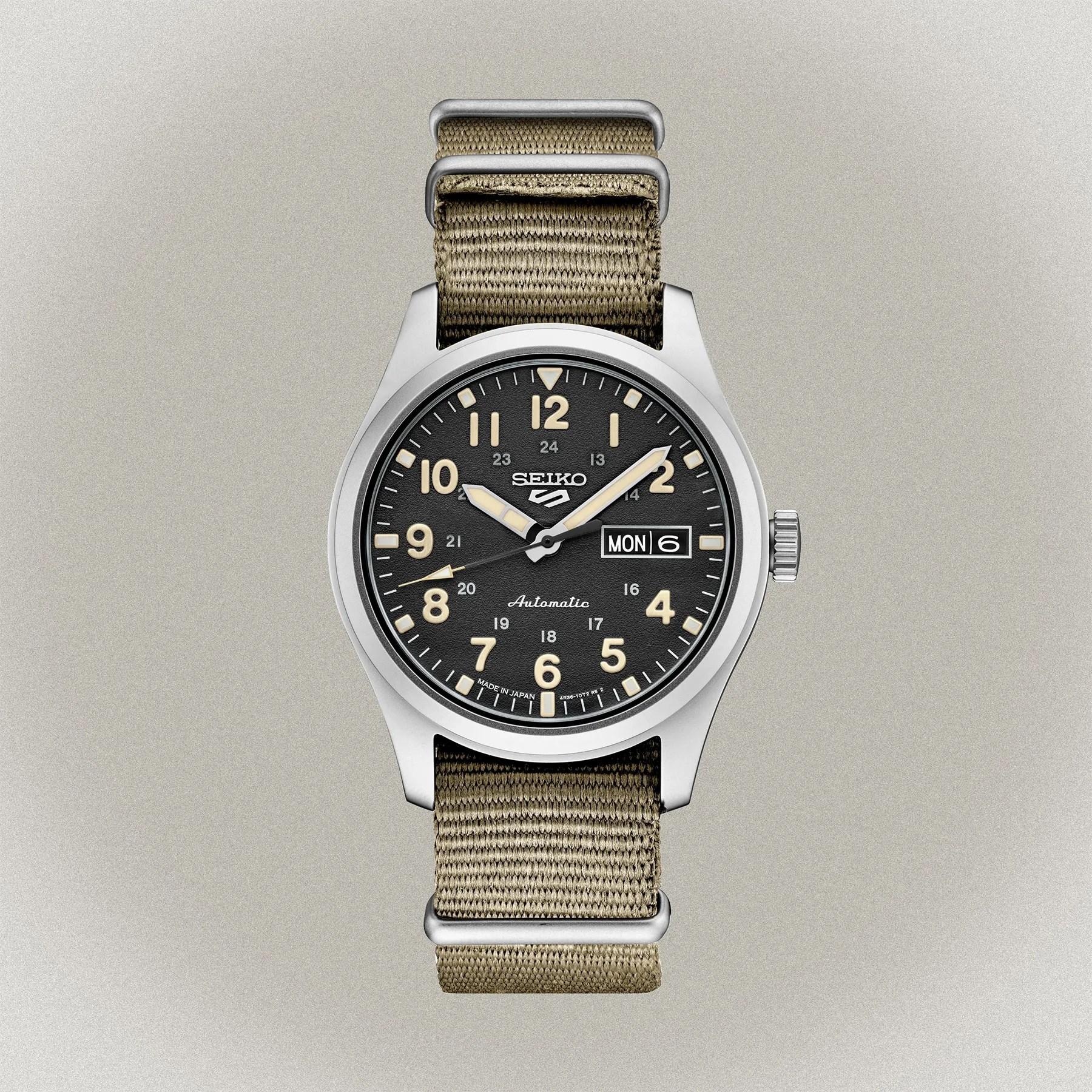 a seiko 5 sports field watch