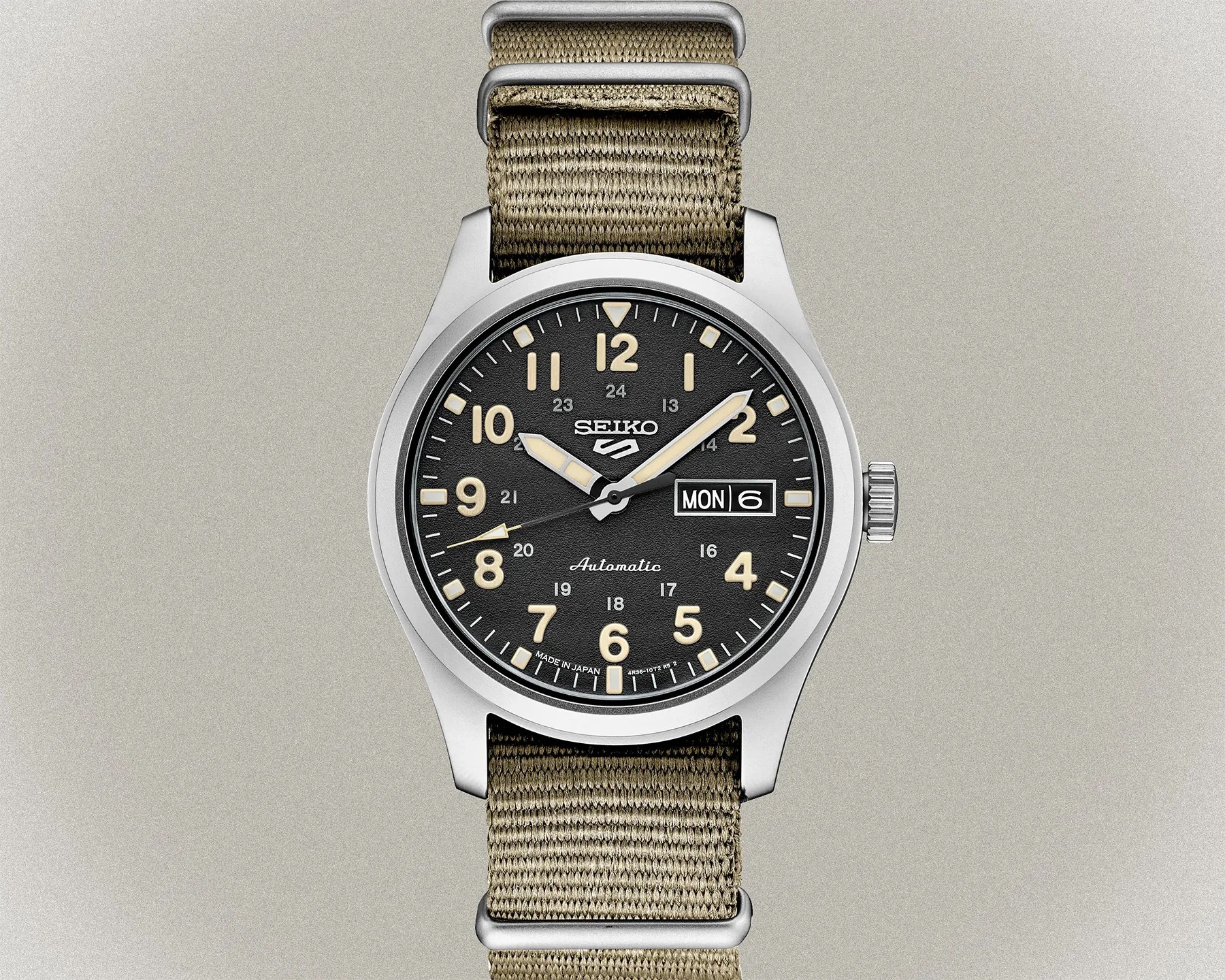a seiko 5 sports field watch