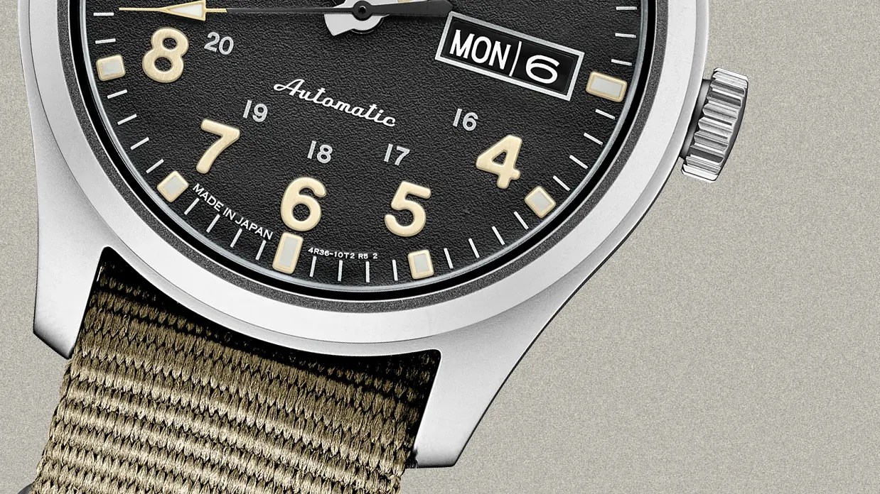 the dial of a seiko watch
