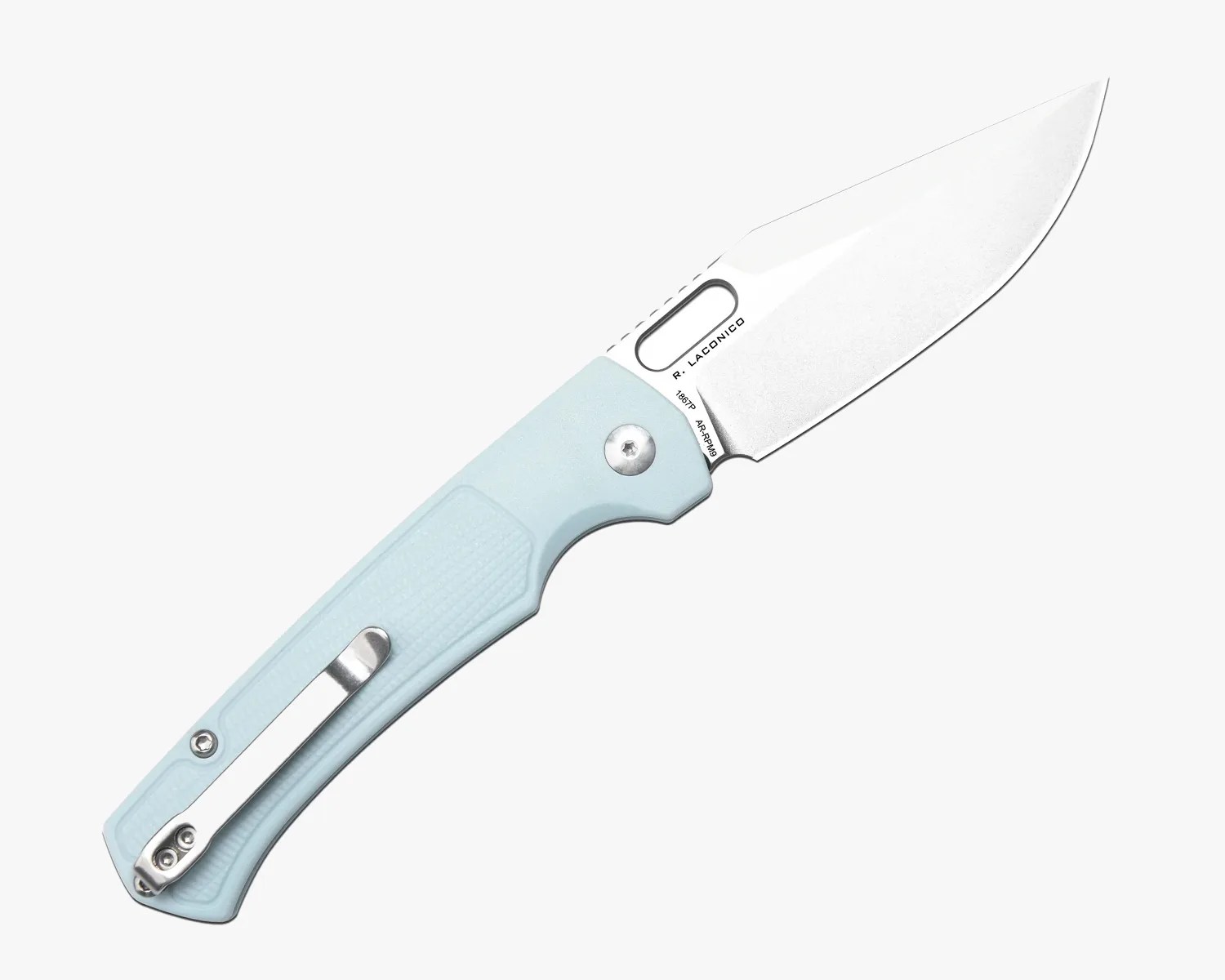 artisan cutlery revel ar-rpm9 blue handle off side