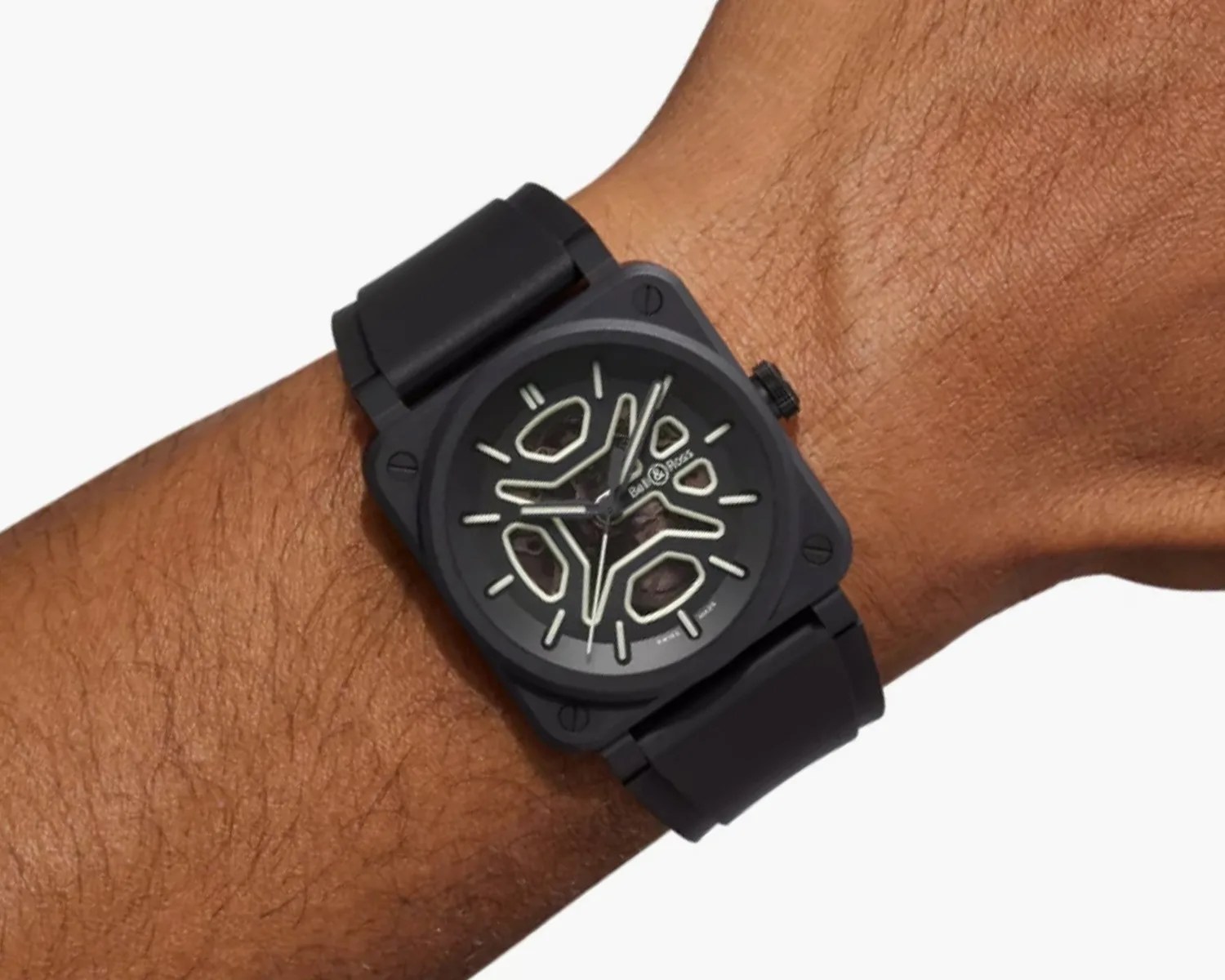 bell and ross br-03 on wrist