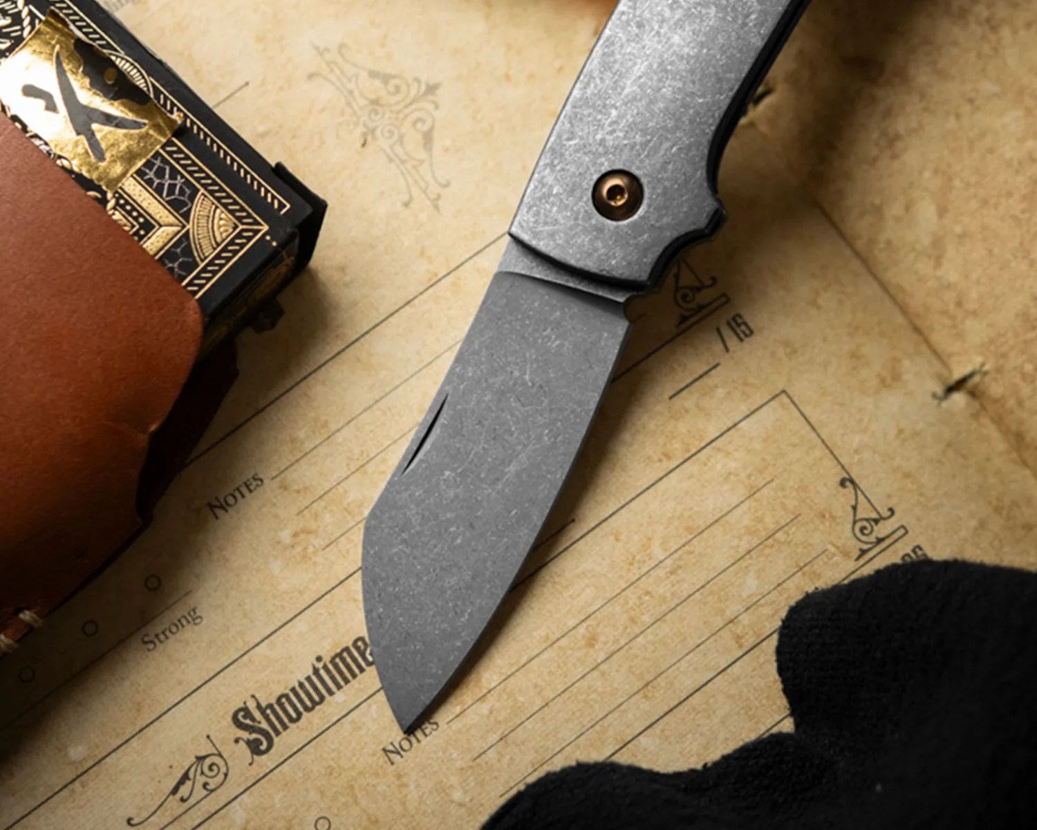 boker plus cox titanium blade detail