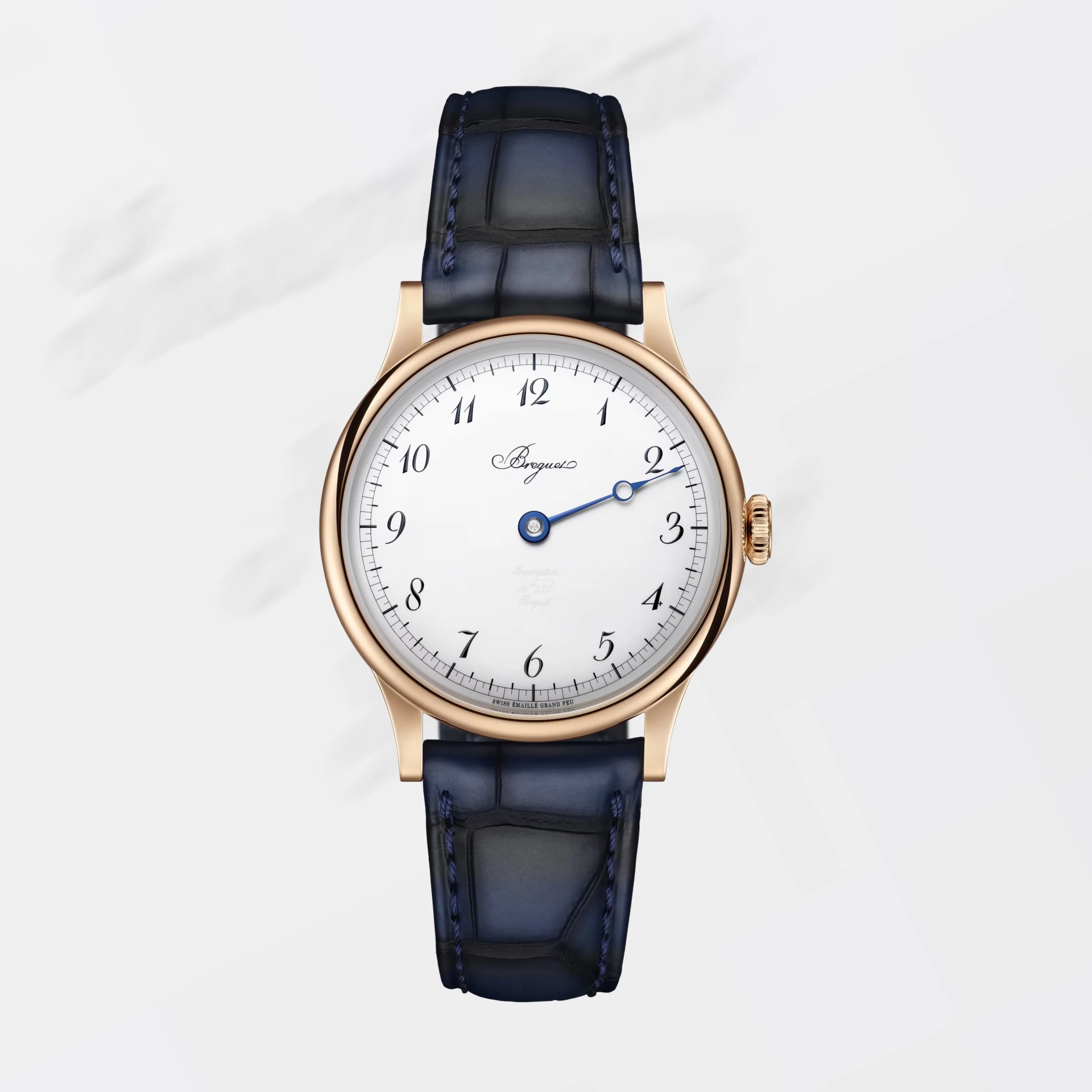 a gold Briguet dress watch with one hand