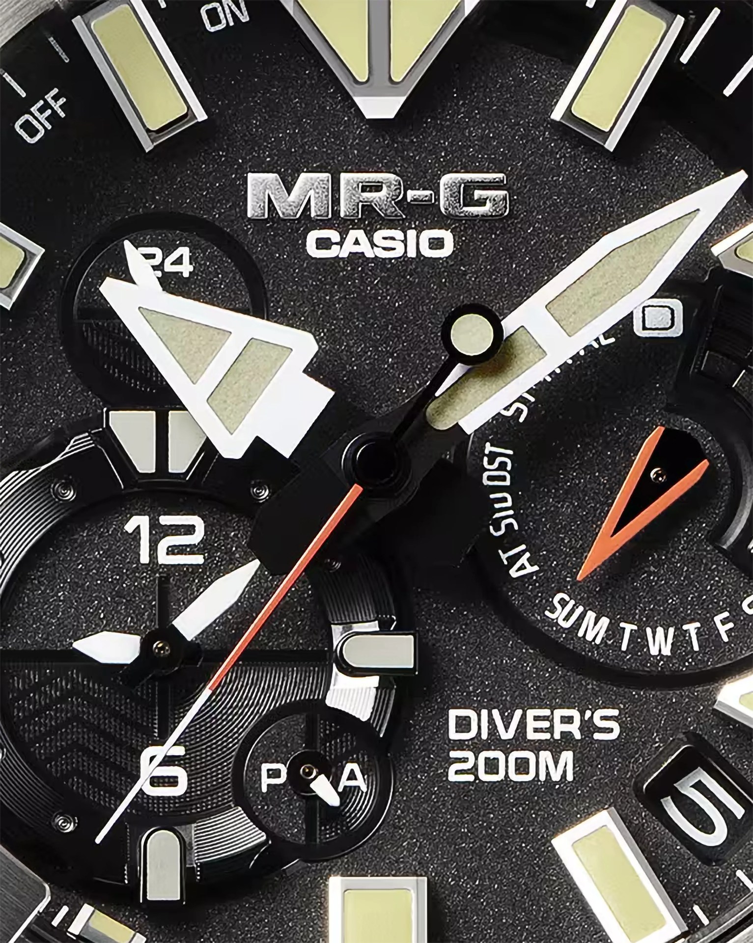 display of frogman watch