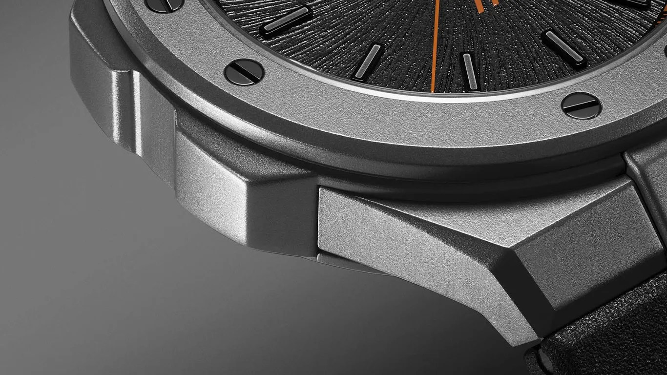 closeup of a chopard sports watch