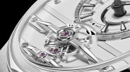 a white dial on a watch