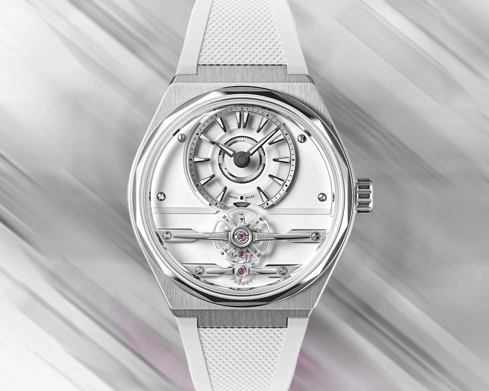 a Christopher Ward sporty white watch