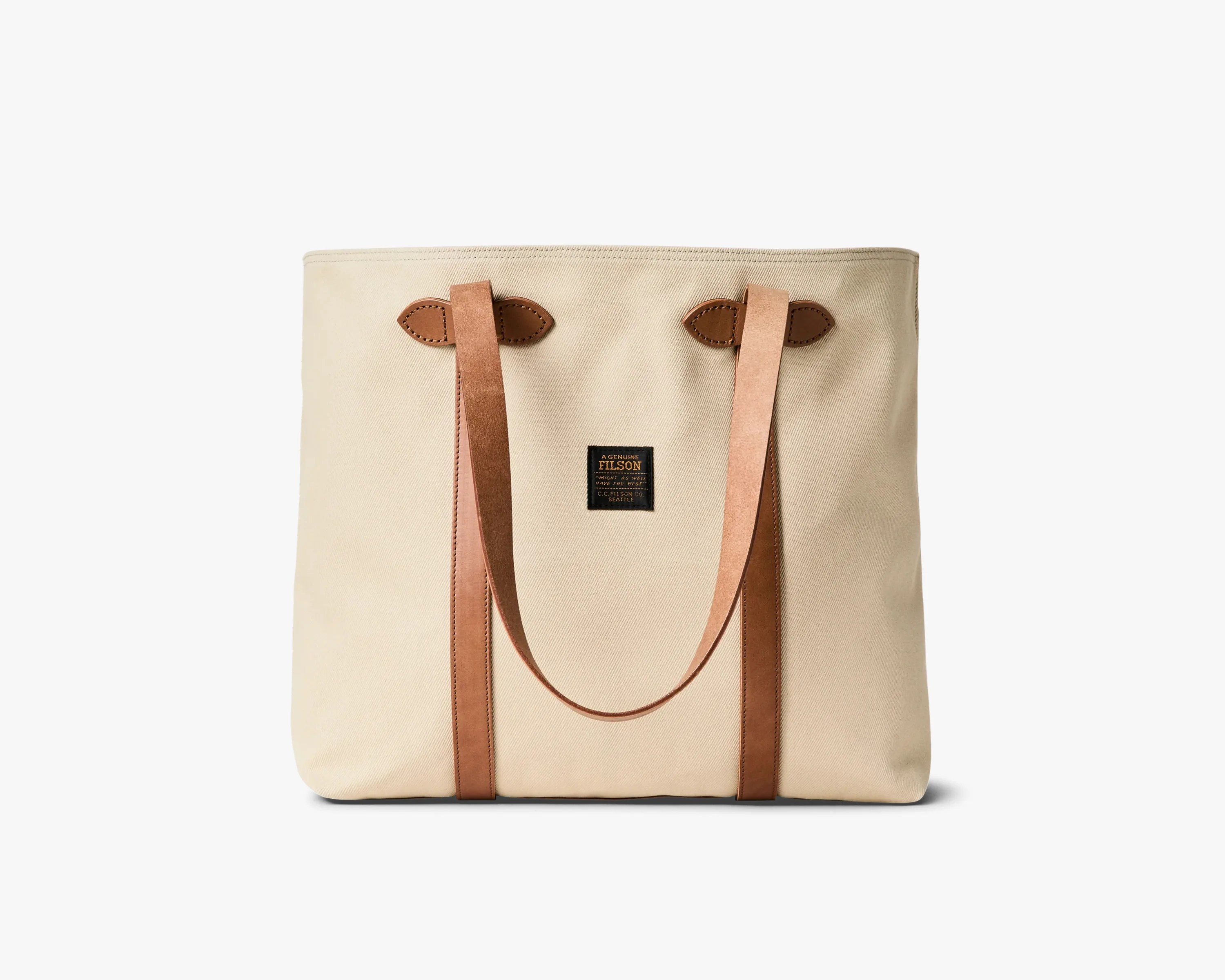 white filson bag