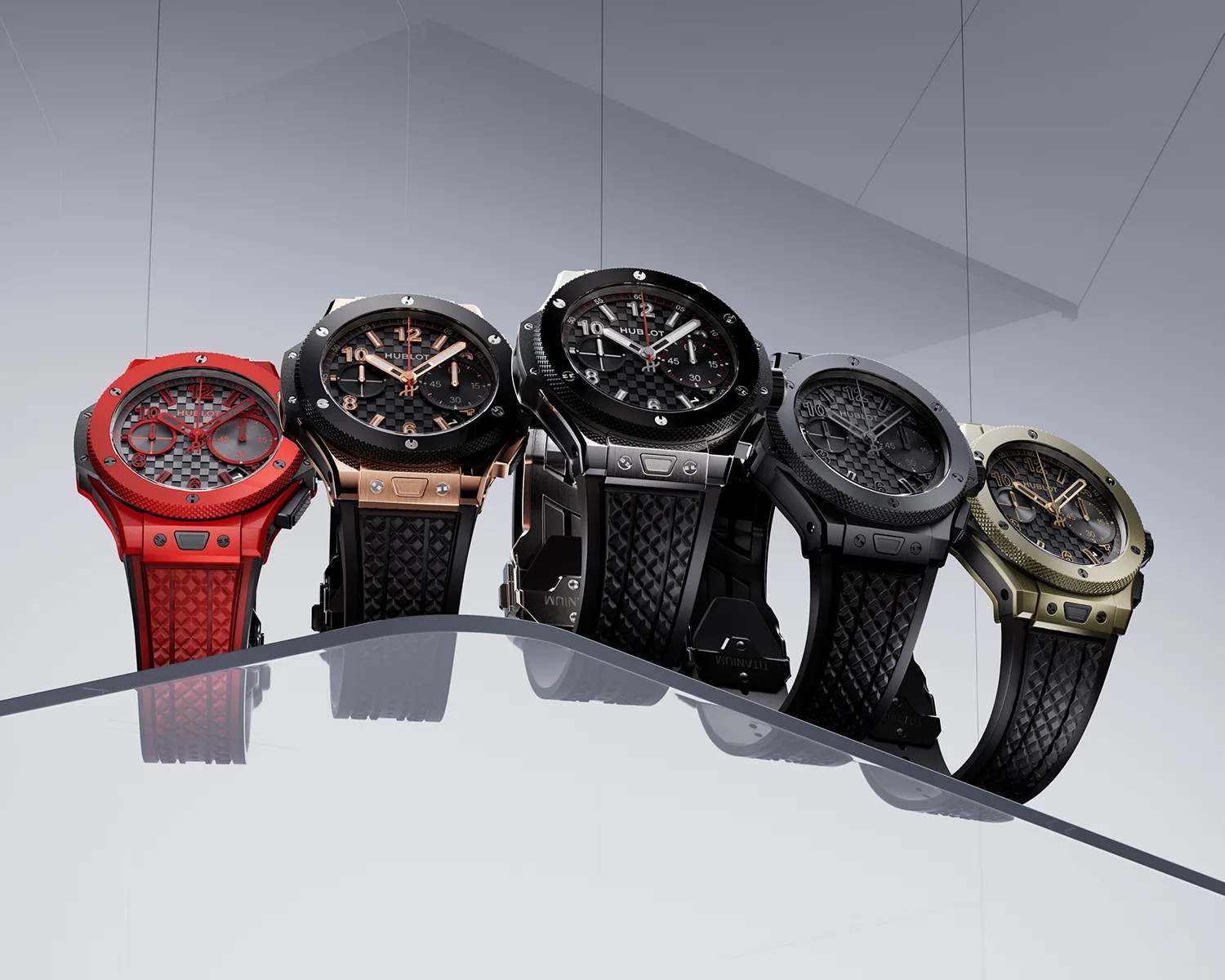 five hublot big bang watches