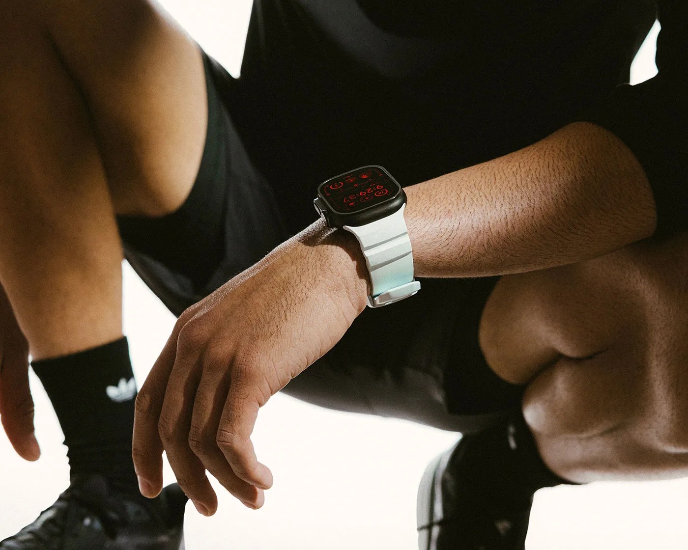 Nomad Glow Icy Blue watch strap