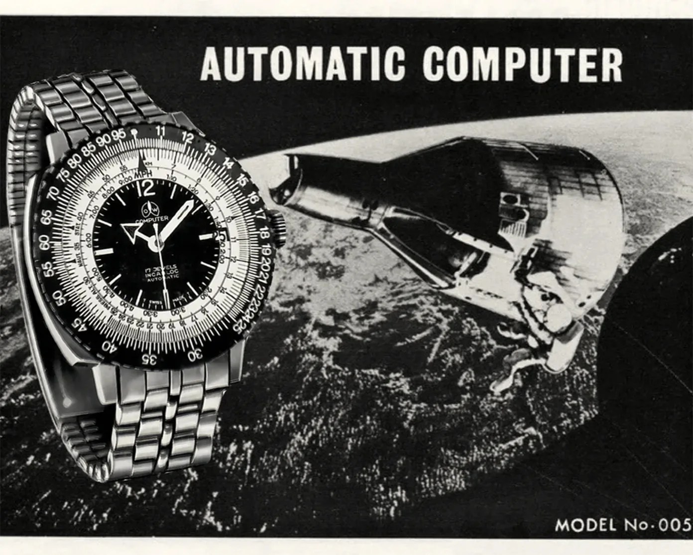a 1969 print ad for Ollech & Wajs watches