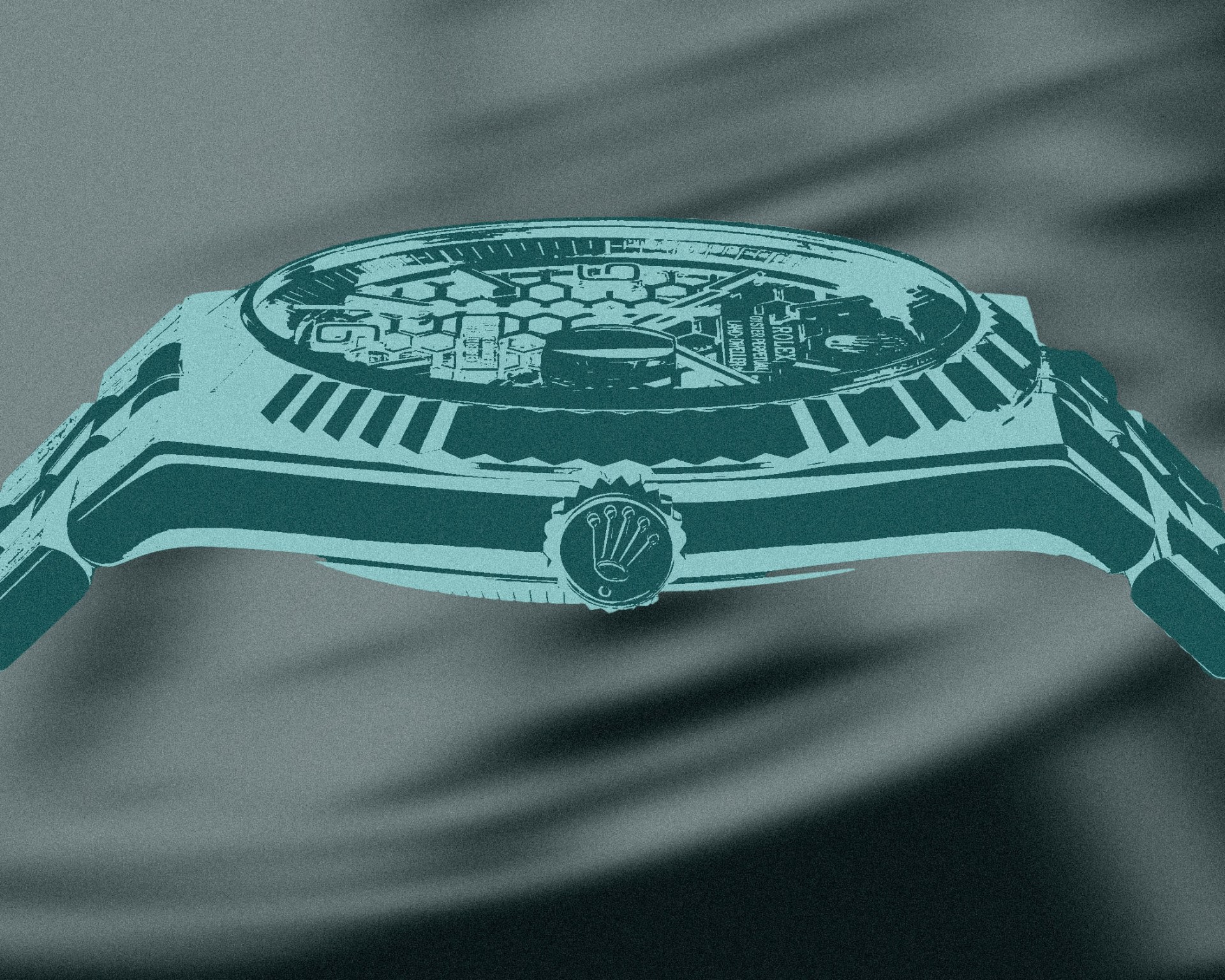 photo illustration of a rolex watch